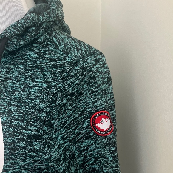 Canada Weather Gear Women's Teal Hoodie: size small - Picture 3 of 12